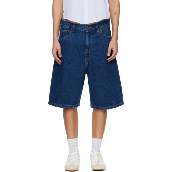  Carhartt Work In Progress Blue Brandon Denim Shorts 