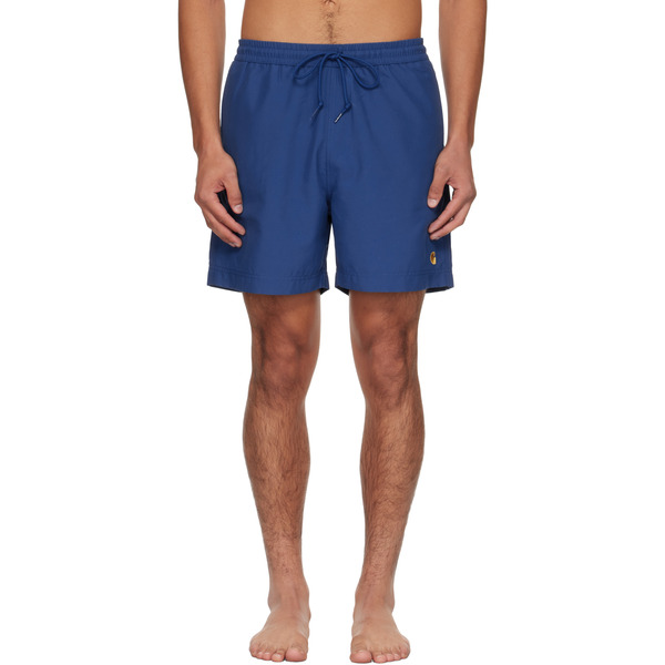 Carhartt Work In Progress Blue Chase Swim Shorts 