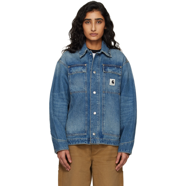  Carhartt Work In Progress Blue Og Arctic Denim Jacket 