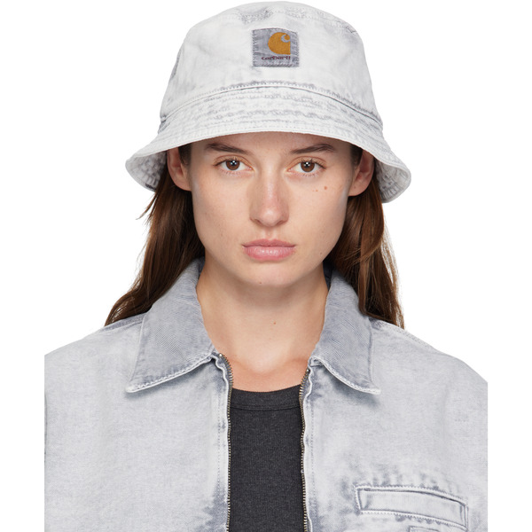  Carhartt Work In Progress Gray Bane Bucket Hat 