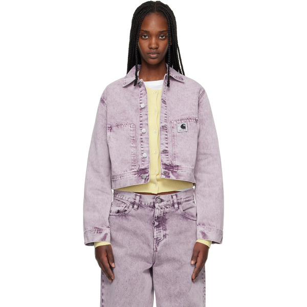  Carhartt Work In Progress Purple Arca Denim Jacket 
