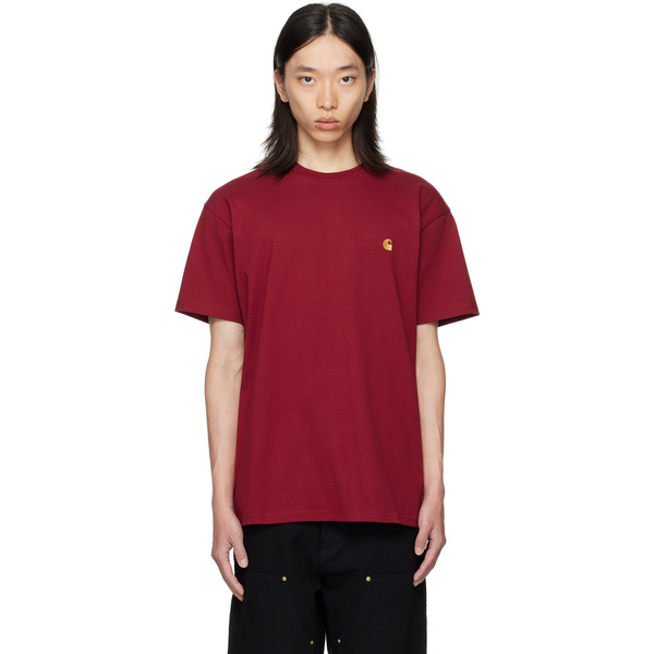  Carhartt Work In Progress Red Chase T-shirt 