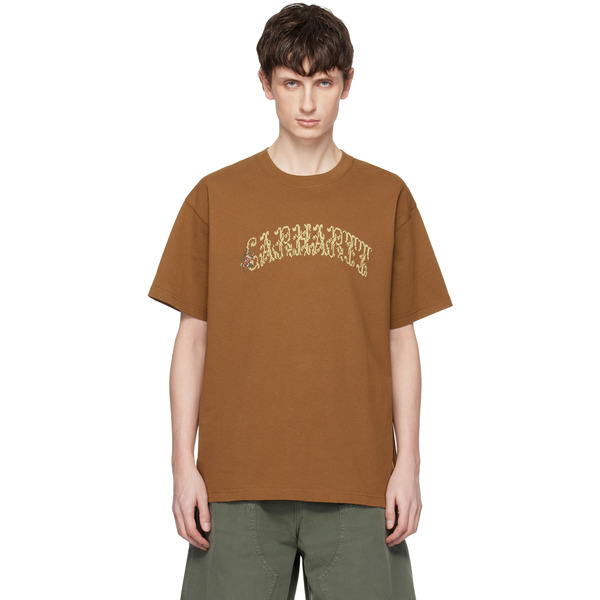  Carhartt Work In Progress Tan Monogram T-shirt 