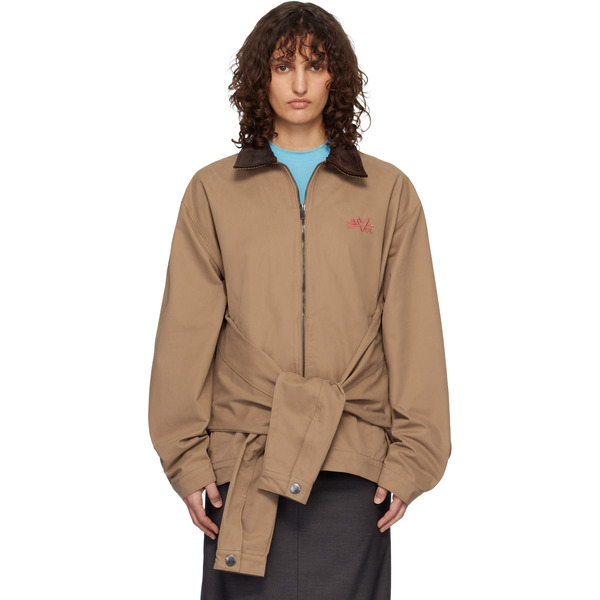  Charles Jeffrey Loverboy Tan Hug Jacket 