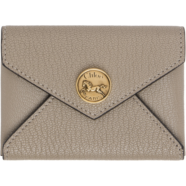  Chloé Gray Envelope Card Holder 