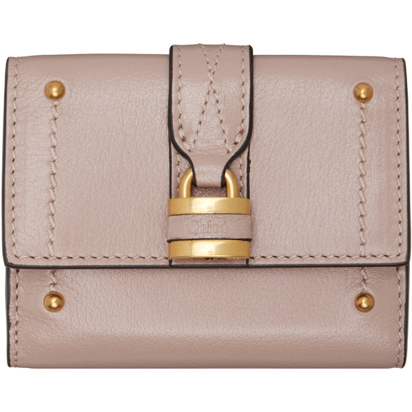  Chloé Pink Mini Paddington Tri-fold Wallet 