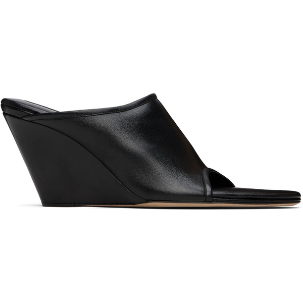  Christen Black 75mm Stretch Mules 