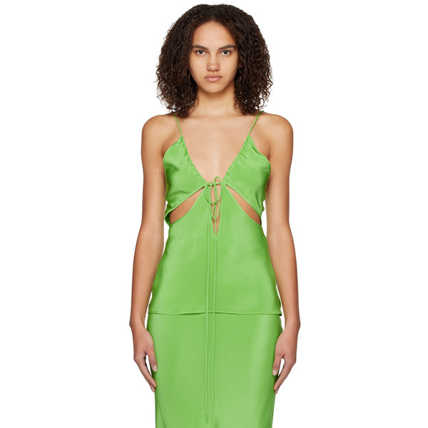  Christopher Esber Green Triquetra Camisole 