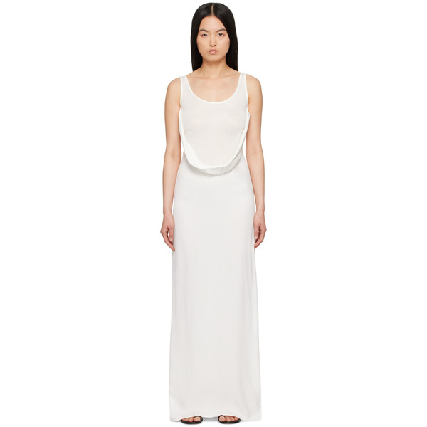  Christopher Esber White Fusion Arced Maxi Dress 
