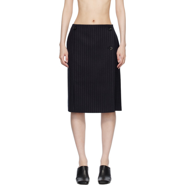  Co Navy Wrap Miniskirt 