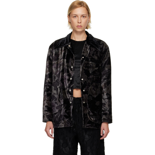  Collina Strada Black & Gray Stable Jacket 