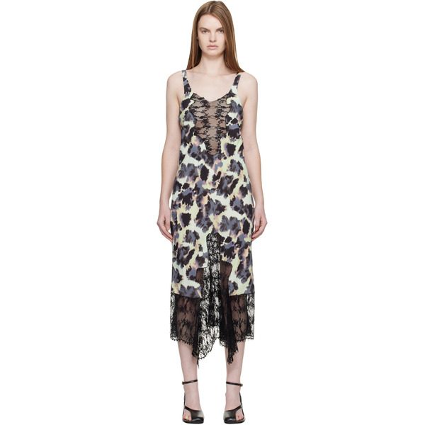  Collina Strada Multicolor Anemone Midi Dress 
