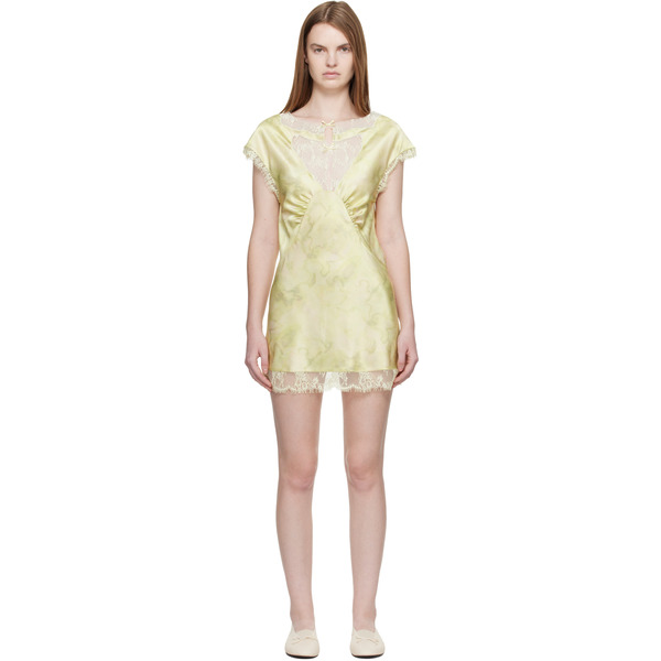  Collina Strada Yellow Waterlily Minidress 