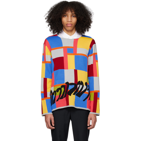  Comme Des Garçons Homme Plus Multicolor Check Sweater 