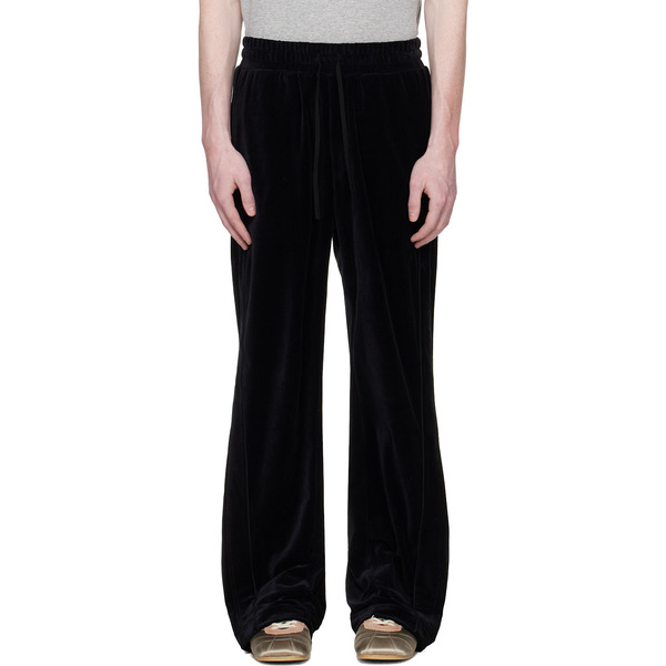  Commission Black Shift Velvet Track Pants 