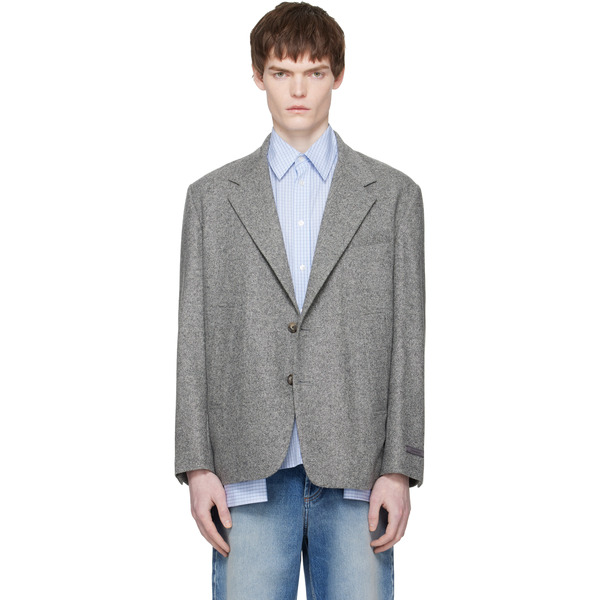  Commission Gray Varsity Blazer 