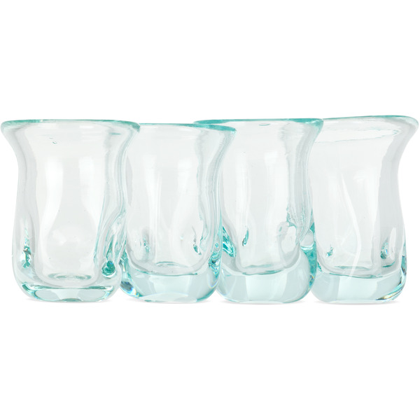 Completedworks Blue B98 Recycled Tiny Glass Set, 4 Pcs 