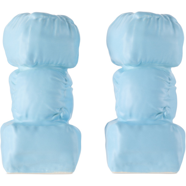  Completedworks Blue Stuffed Candle Holders 