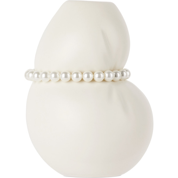  Completedworks White Squeezed Small Vase 