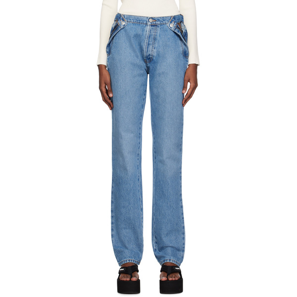  Coperni Blue Open Hip Jeans 