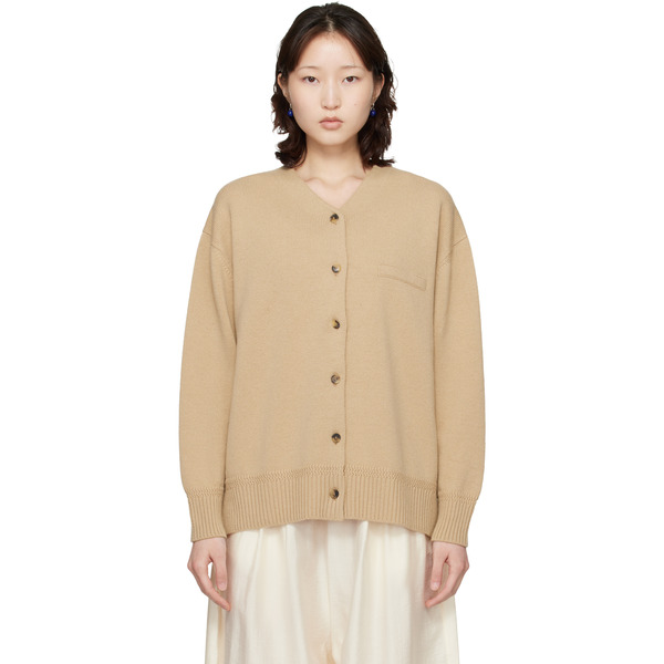  Cordera Beige Merino Wool Cardigan 