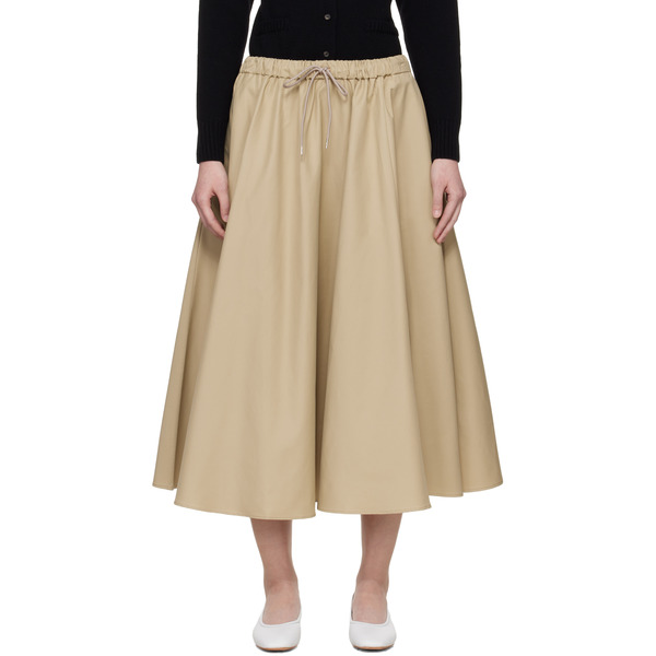  Cordera Beige Technical Midi Skirt 