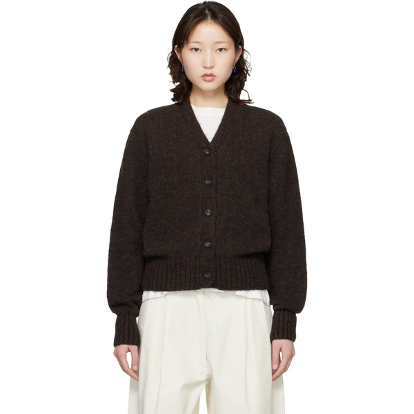  Cordera Brown Baby Alpaca Cardigan 