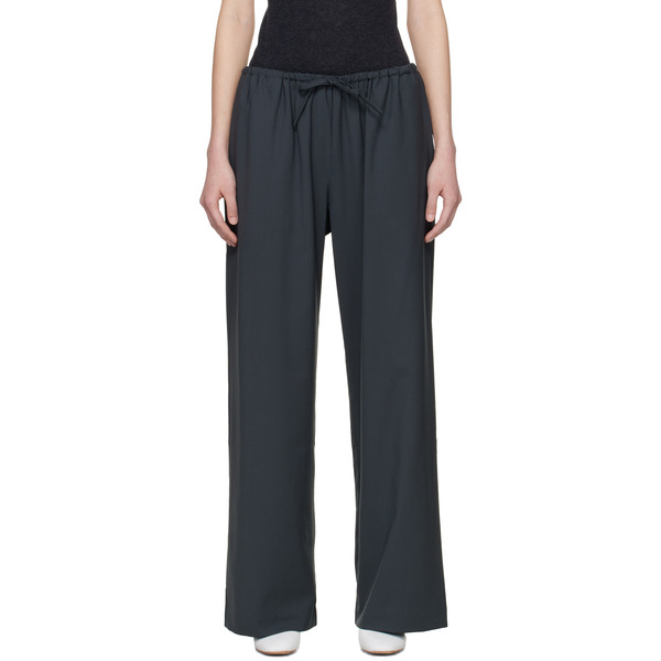  Cordera Gray Tailored Drawstring Trousers 