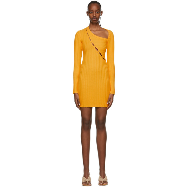  Cotton Citizen Yellow Capri Mini Dress 