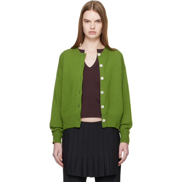  &daughter Green Ada Crewneck Cardigan 