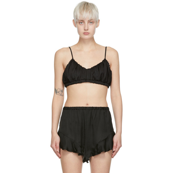  Determ; Black Rayon Bra 