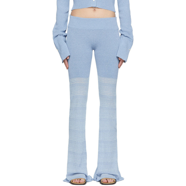  Determ; Blue Polyester Lounge Pants 