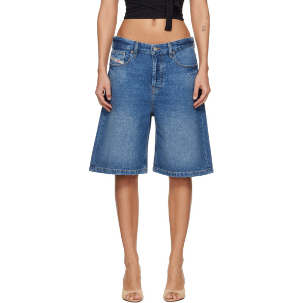  Diesel Blue Clean-washed Denim Shorts 