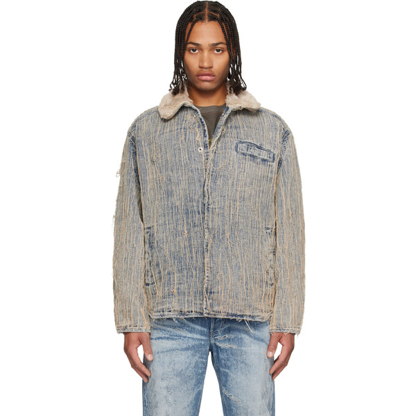  Diesel Blue D-ivar-s Denim Jacket 