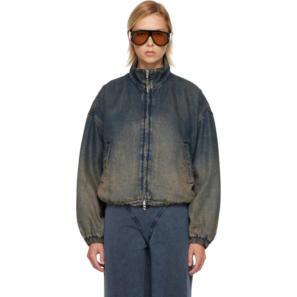  Diesel Blue De-flower-s Denim Jacket 