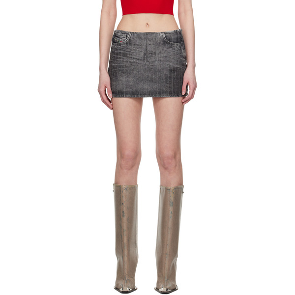  Diesel Gray De-pra-mini-s3 Denim Miniskirt 