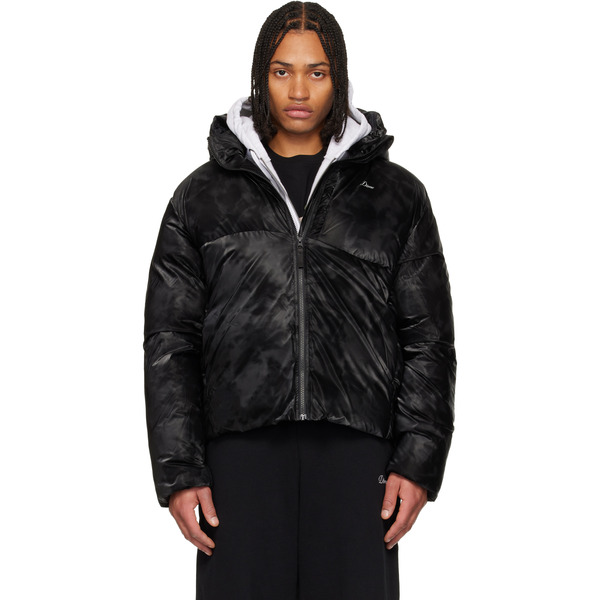  Dime Black Wavy Puffer Jacket 