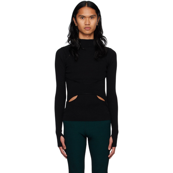  Dion Lee Black Interlink Turtleneck 