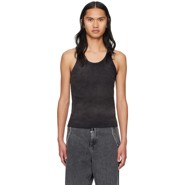  Dion Lee Black Sprayed Rivet Tank Top 