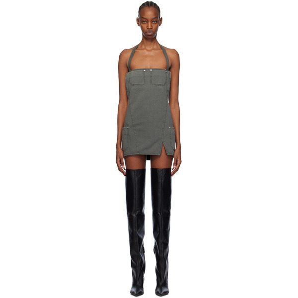  Dion Lee Gray Apron Minidress 