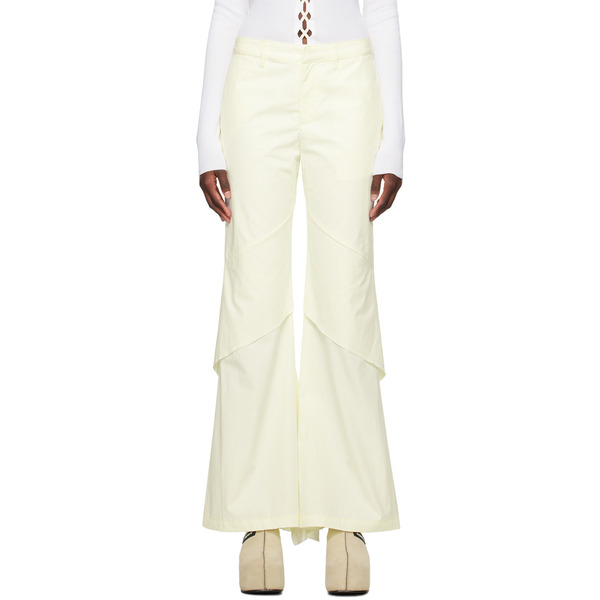  Dion Lee Off-white Drape Trousers 