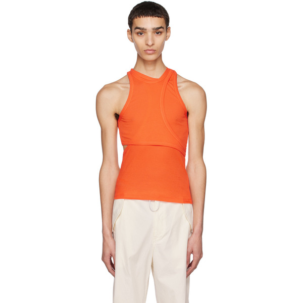  Dion Lee Orange Modular Tank Top 