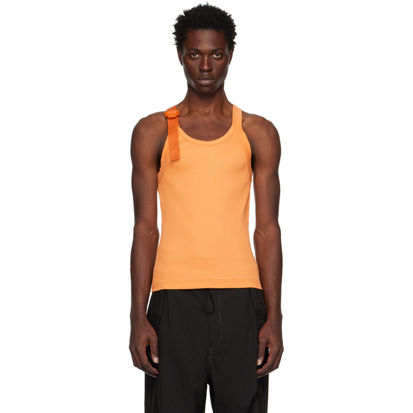  Dion Lee Orange Safety Slider Tank Top 
