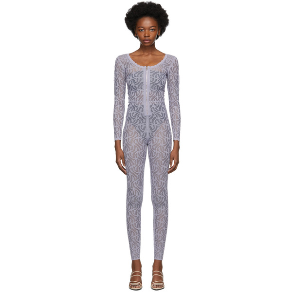  Diotima Purple Lace Jumpsuit 