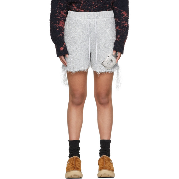  Doublet Silver Metal Letter Shorts 