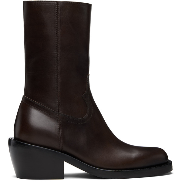  Dries Van Noten Brown Leather Boots 