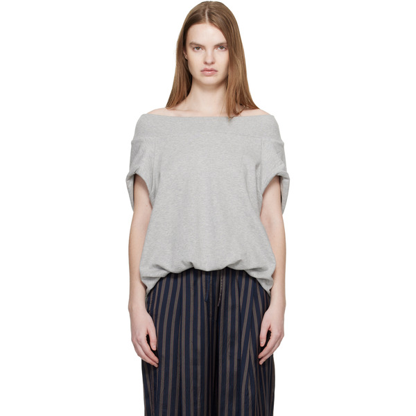  Dries Van Noten Gray Cocoon Sweatshirt 