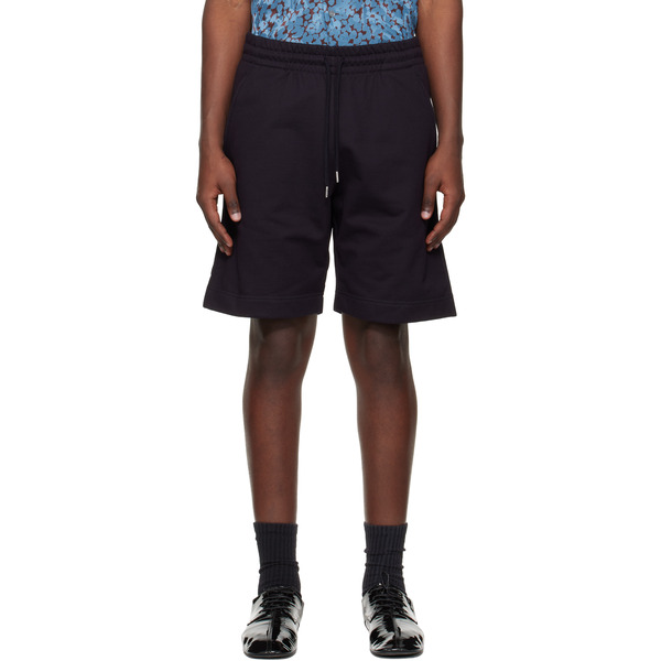  Dries Van Noten Navy Drawstring Shorts 