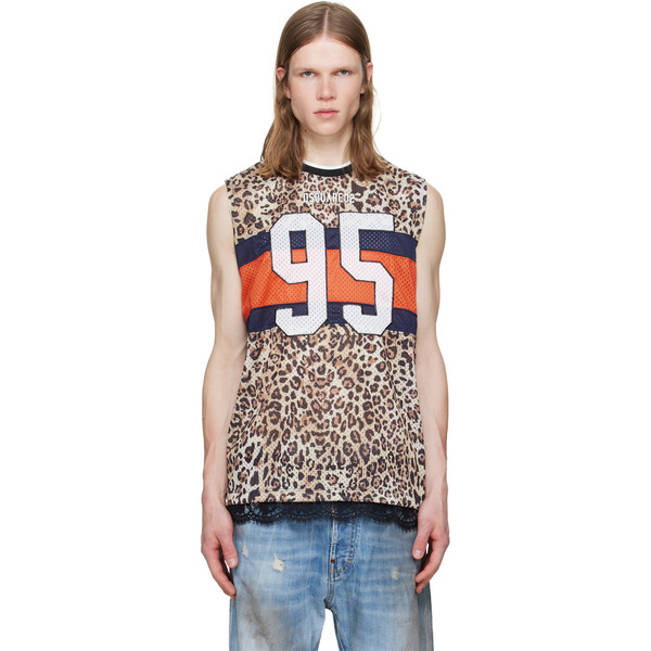  Dsquared2 Multicolor Wild2 Cigarette Fit Tank Top 