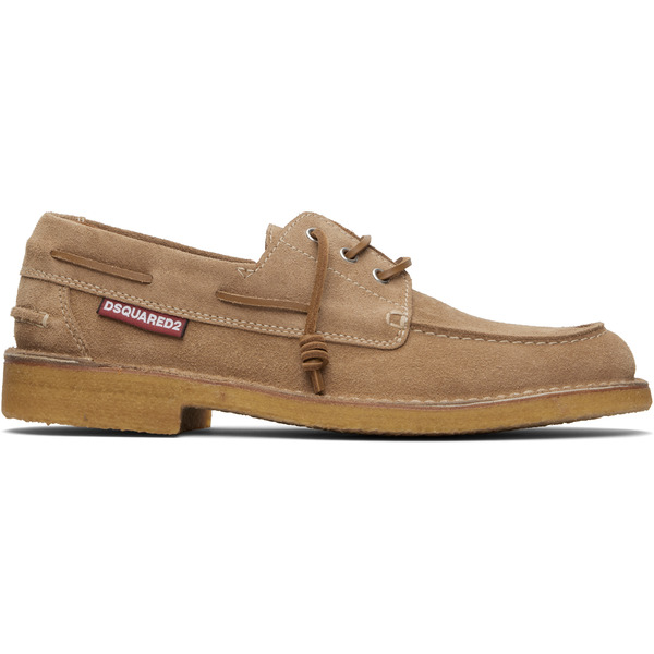  Dsquared2 Tan Neoclassic Boat Shoes 